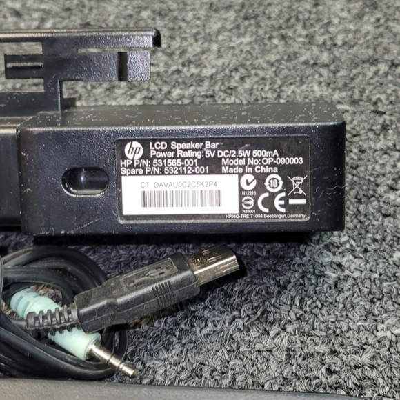 6x HP LCD Speaker Bar Soundbar | MODEL: OP-090003 | Power & Audio TESTED | USED - Picture 2 of 7
